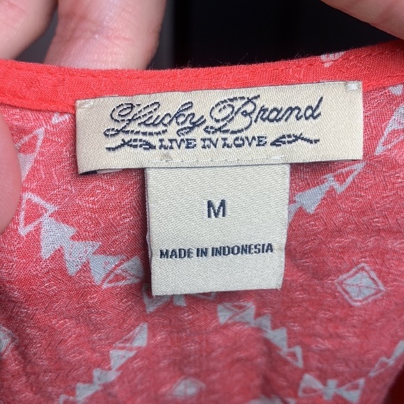 Lucky Brand Coral Halter Design Tank Top - Picture 6 of 8